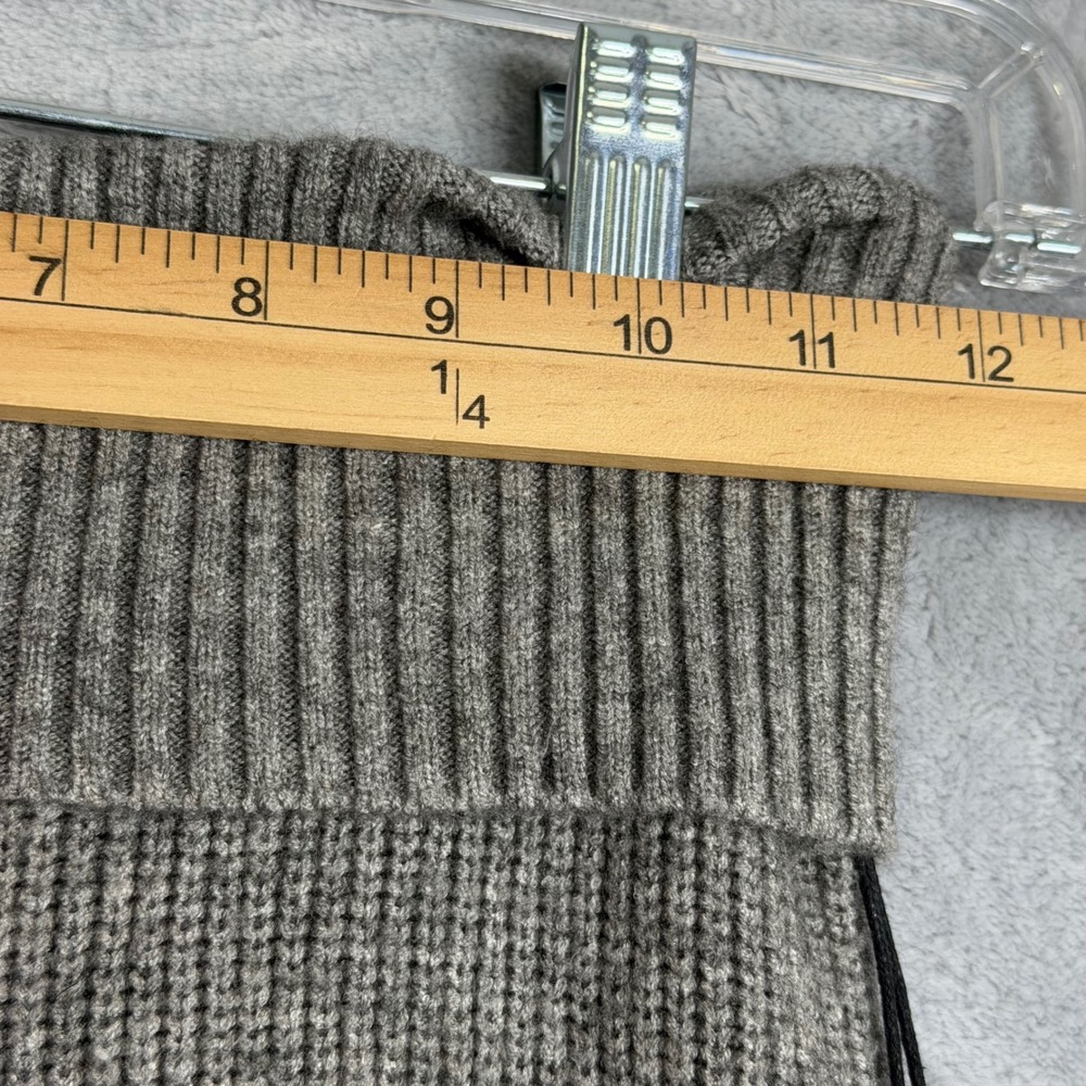 New Sincerely Jules High Rise Flare Leg Roll Top Pants‎ Womens S Grey Knit - Picture 7 of 10